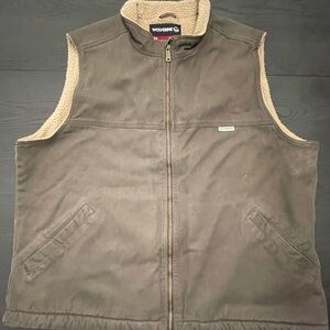 Wolverine Brown Vest with Cream Lining